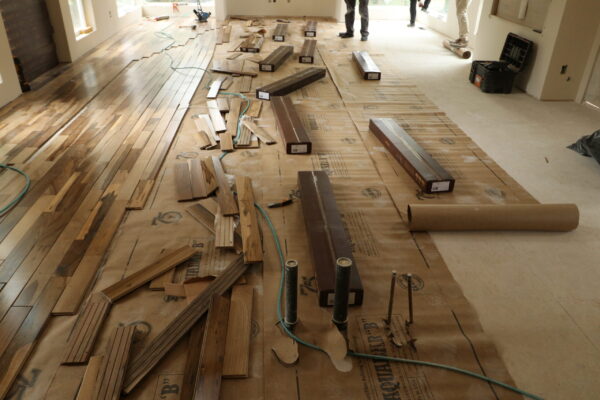 Hardwood floor installation in Seattle